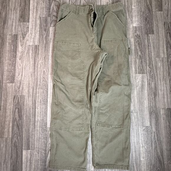 RSG Utility Painter/Carpenter Pants Olive Green 31x30 Stretch Cotton Blend - Picture 1 of 9